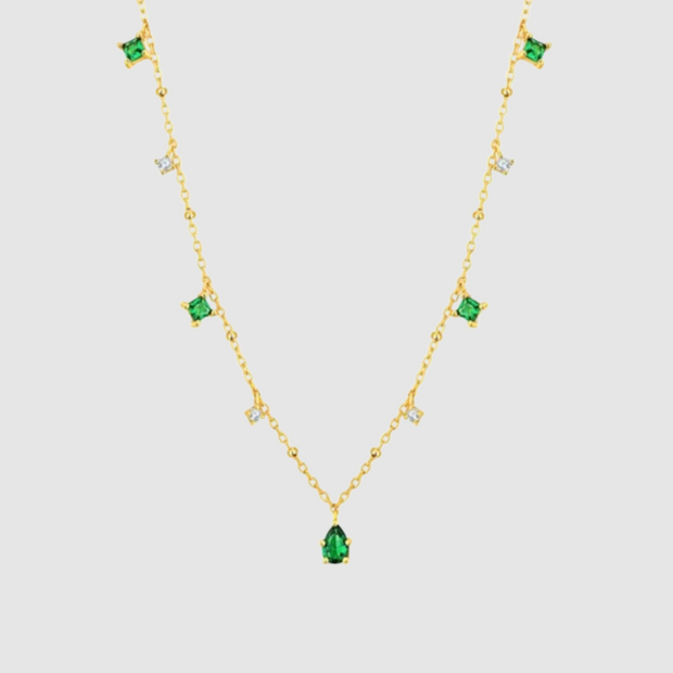 Elysee Necklace in Emerald Green