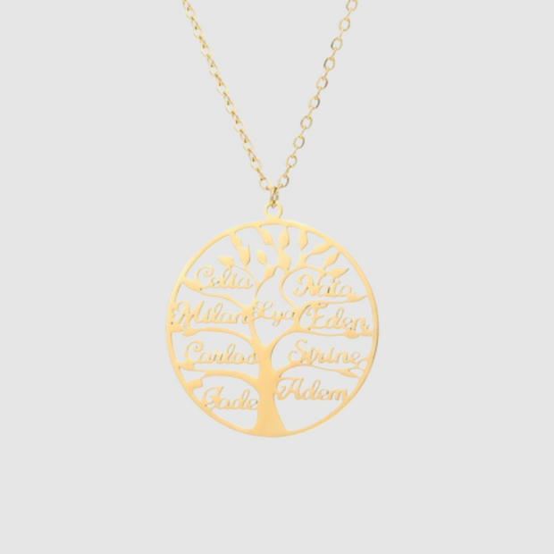 Personalized Family Tree Pendant