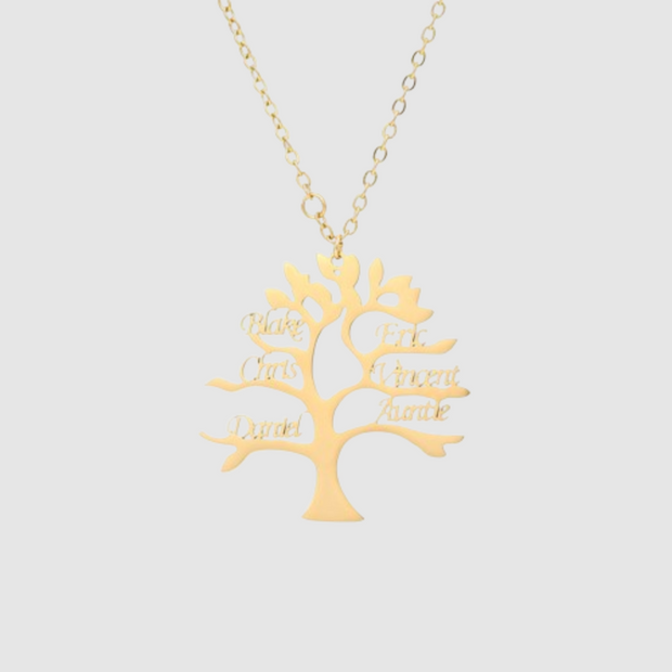 Customized Happiness Tree Pendant Necklace