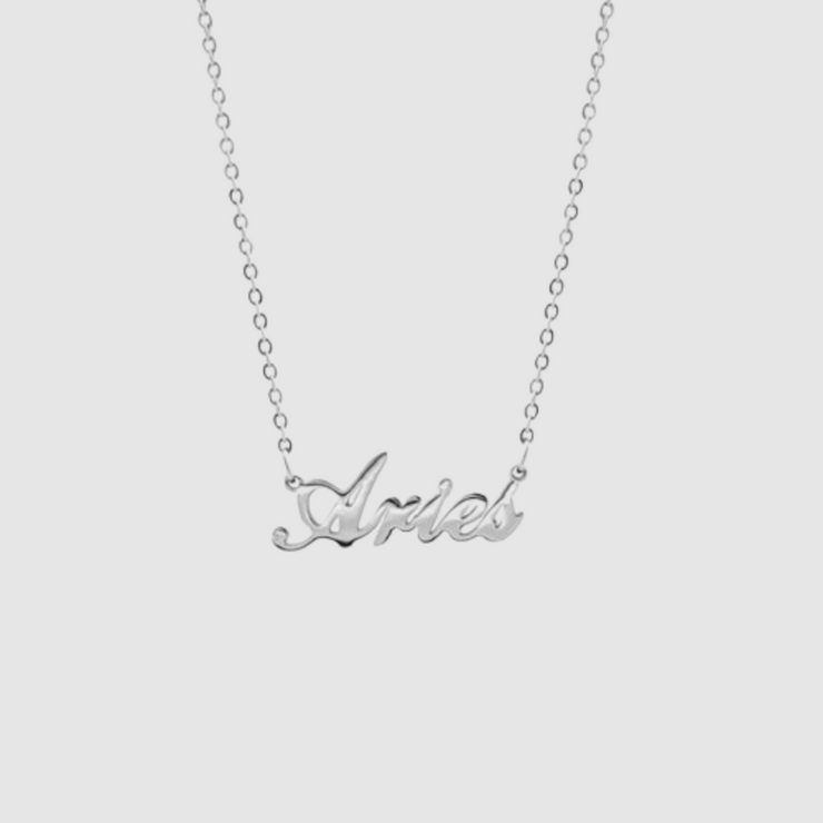 Personalized Zodiac Name Necklace