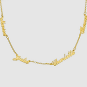 Heritage Multiple Name Necklace in 18ct Gold Plating