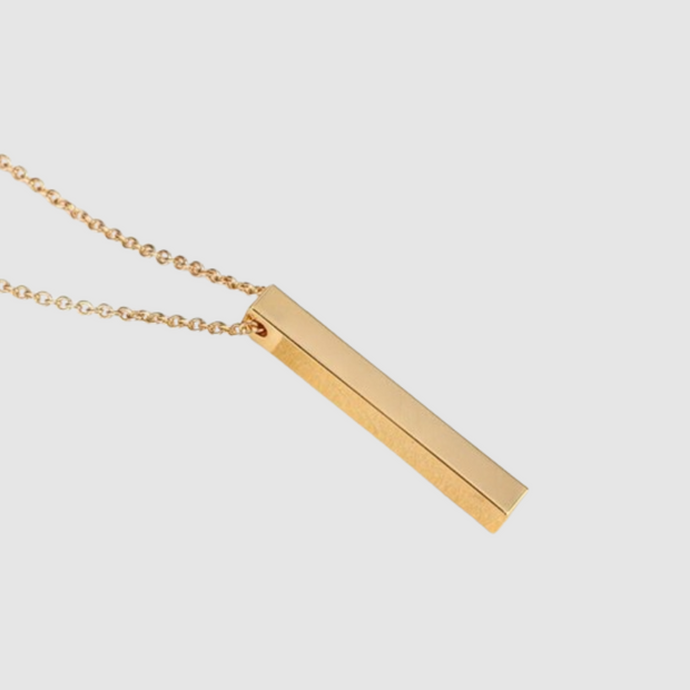 Custom Engraved Bar Necklace